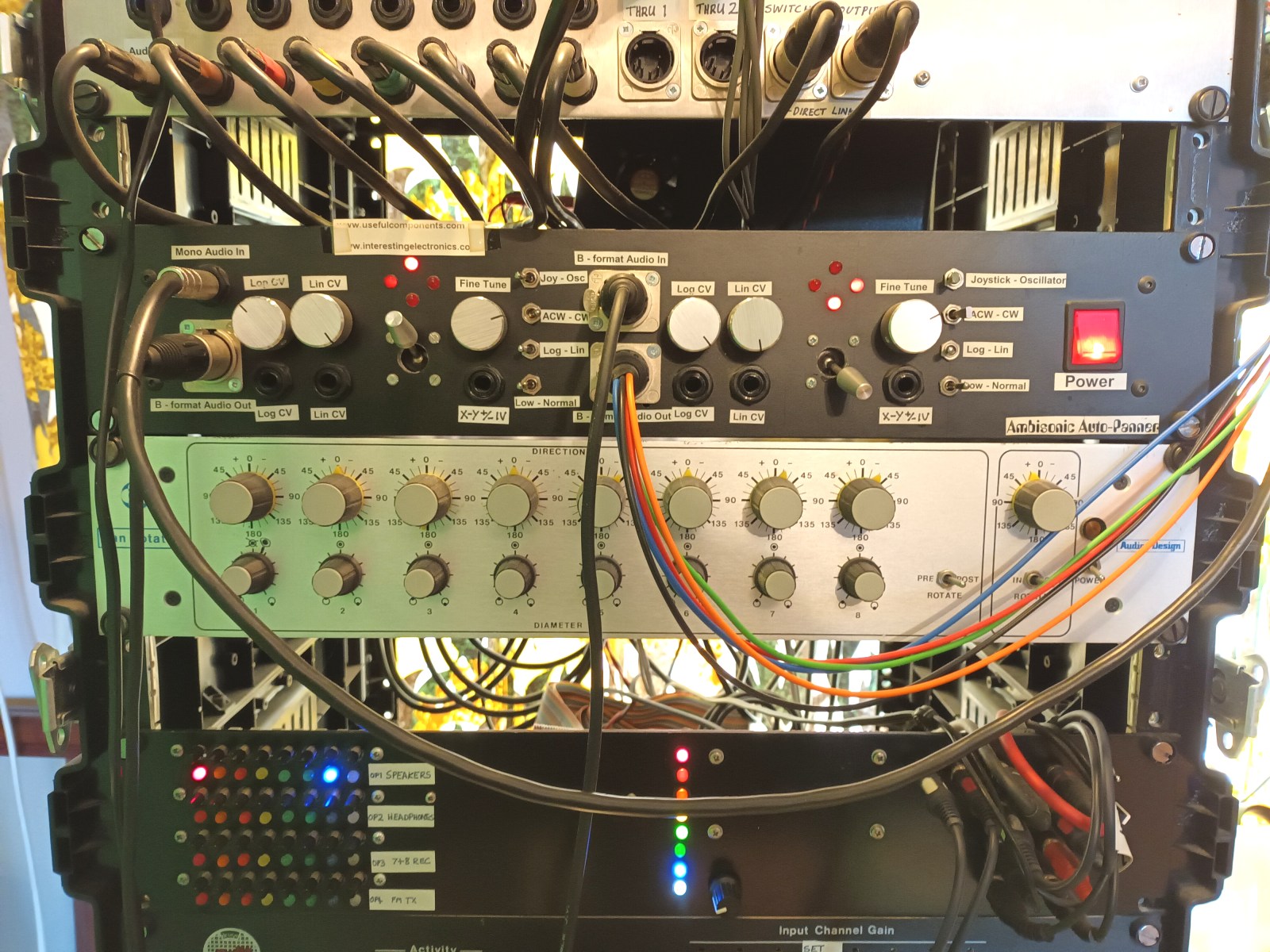 click to enlarge Henry's Ambisonic Auto-Panner as
currently installed