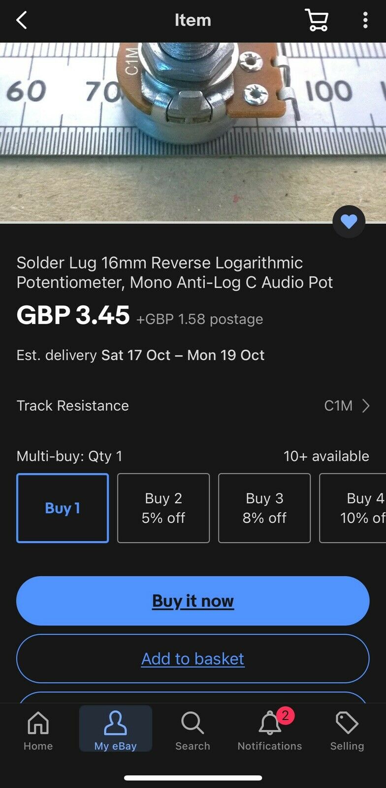 click to enlarge Customer Screenshot Of Ebay Discount Price Which
They Didn't Get