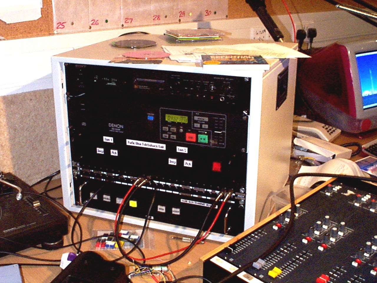 click to enlarge Studio 1 Remote In Radio Glen's
New Terraces Studio In 1999