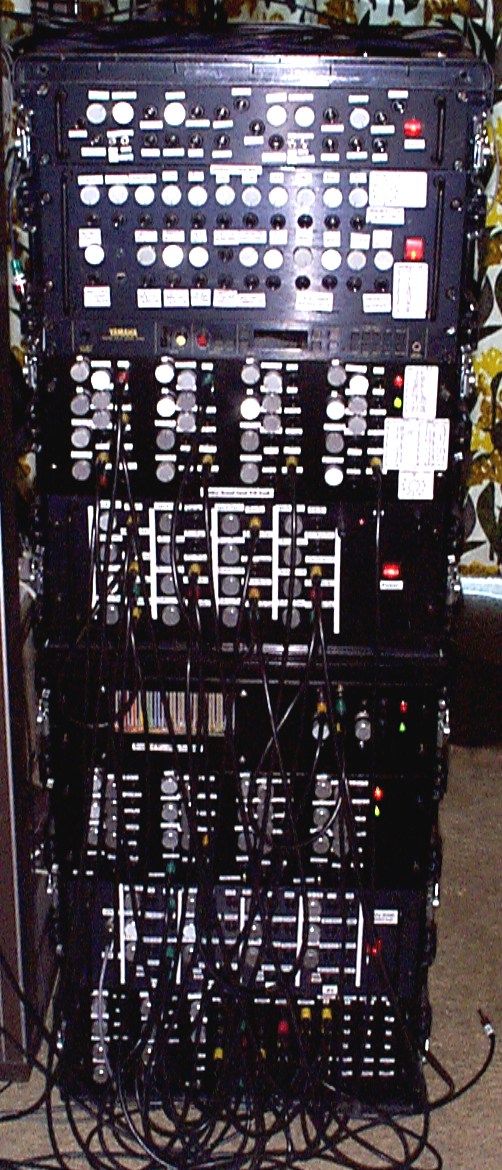 click to enlarge Henrys Modular Synthesizer,
Right Hand Flight Case Stack