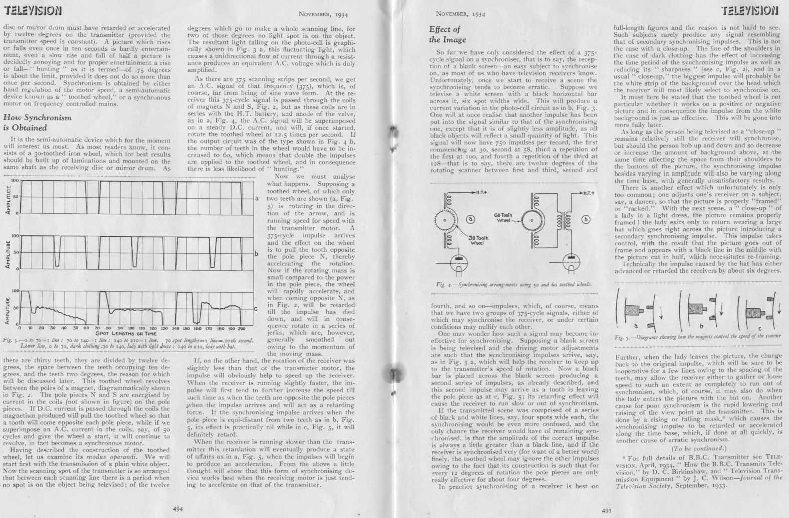 Television Journal November 1934 pages 494-495