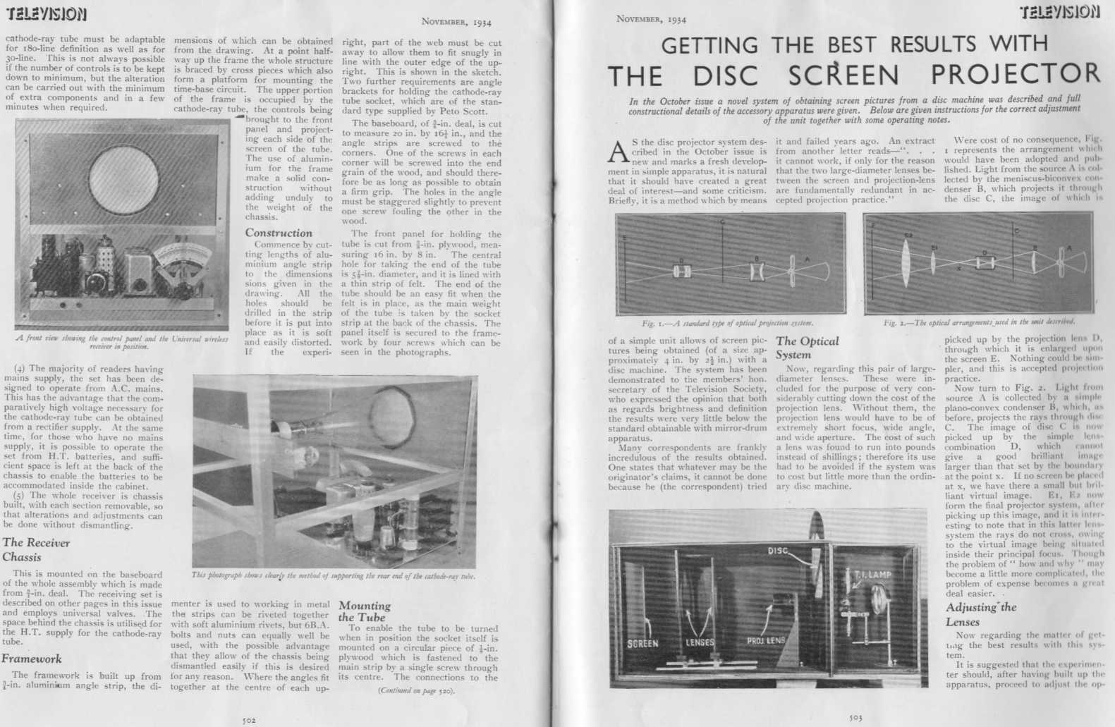 Television Journal November 1934 pages 502-503