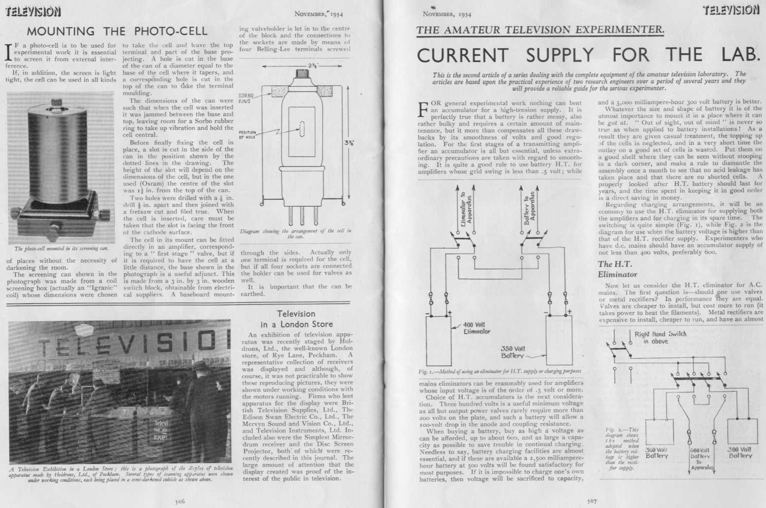 Television Journal November 1934 pages 506-507