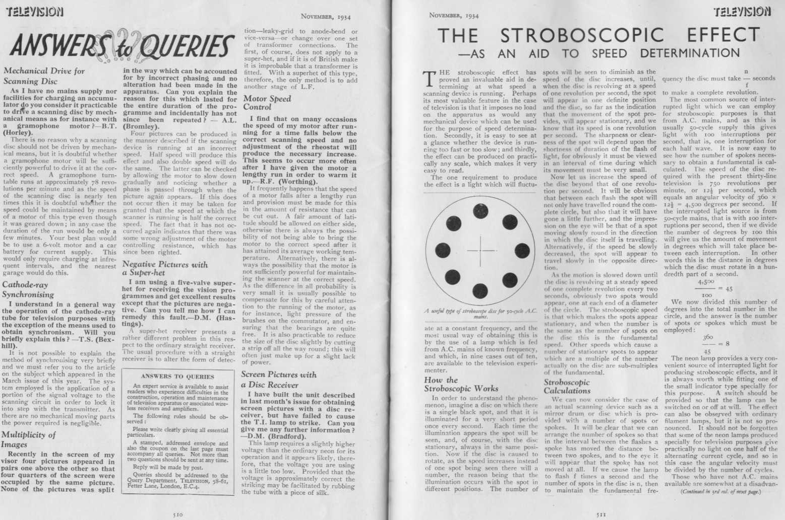 Television Journal November 1934 pages 510-511