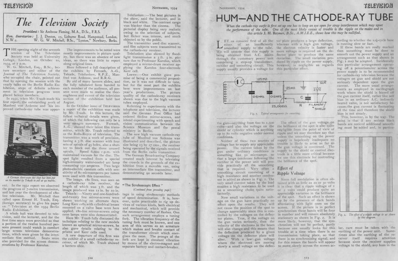 Television Journal November 1934 page 512-513
